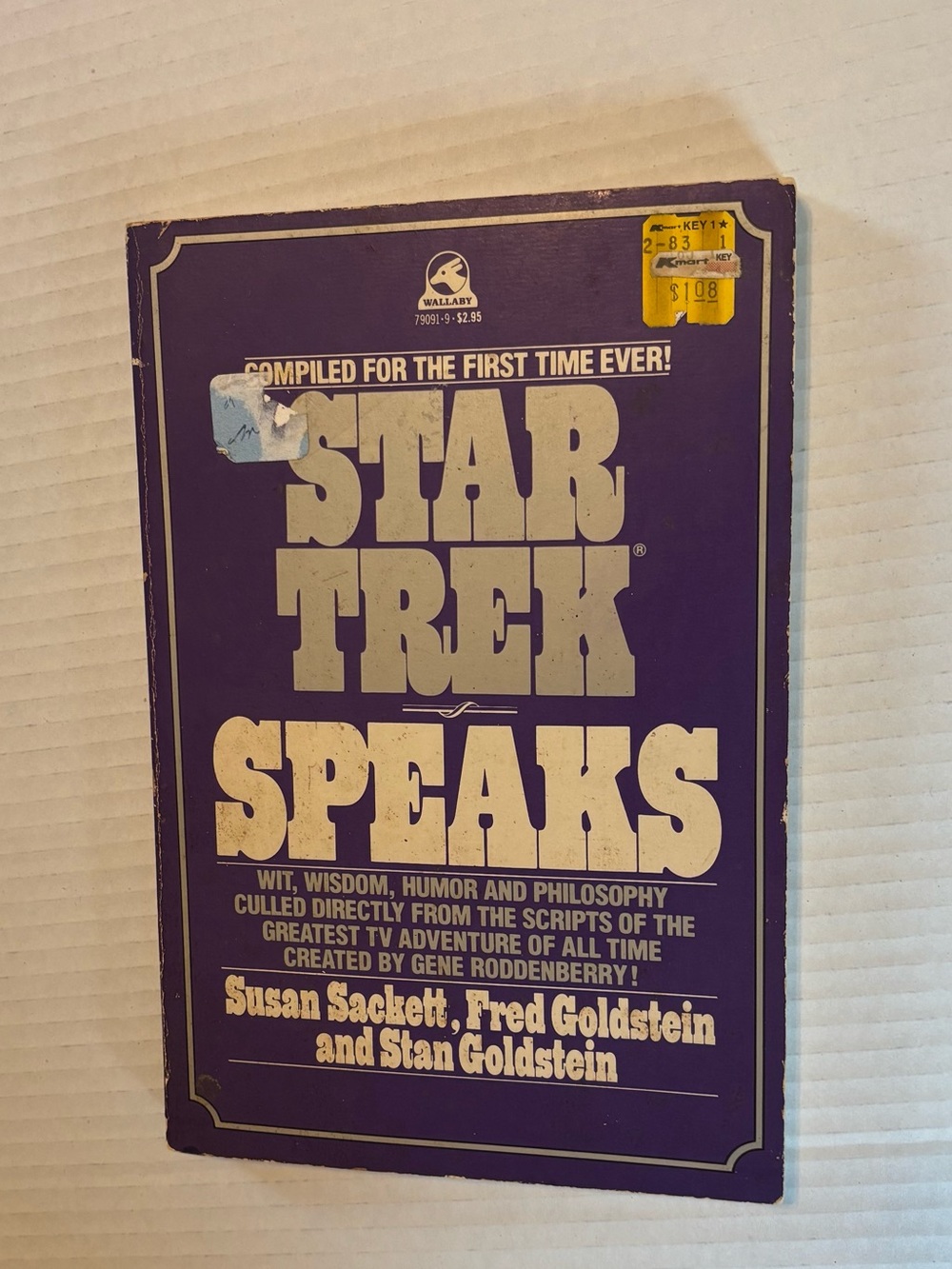 Star Trek Speaks Paperback Book - vintage